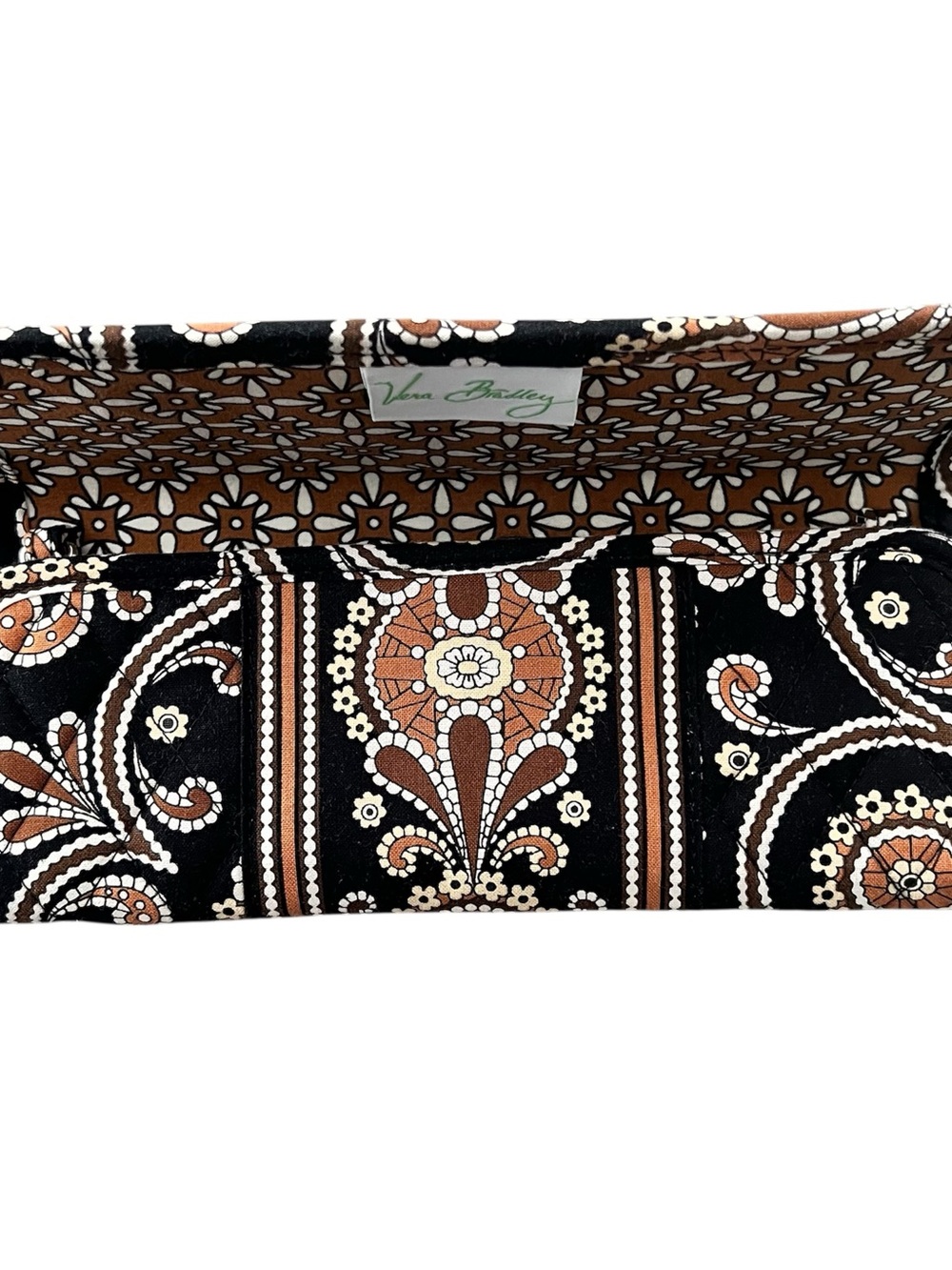 Vera Bradley Caffe Latte Tri-Fold Wallet Clutch